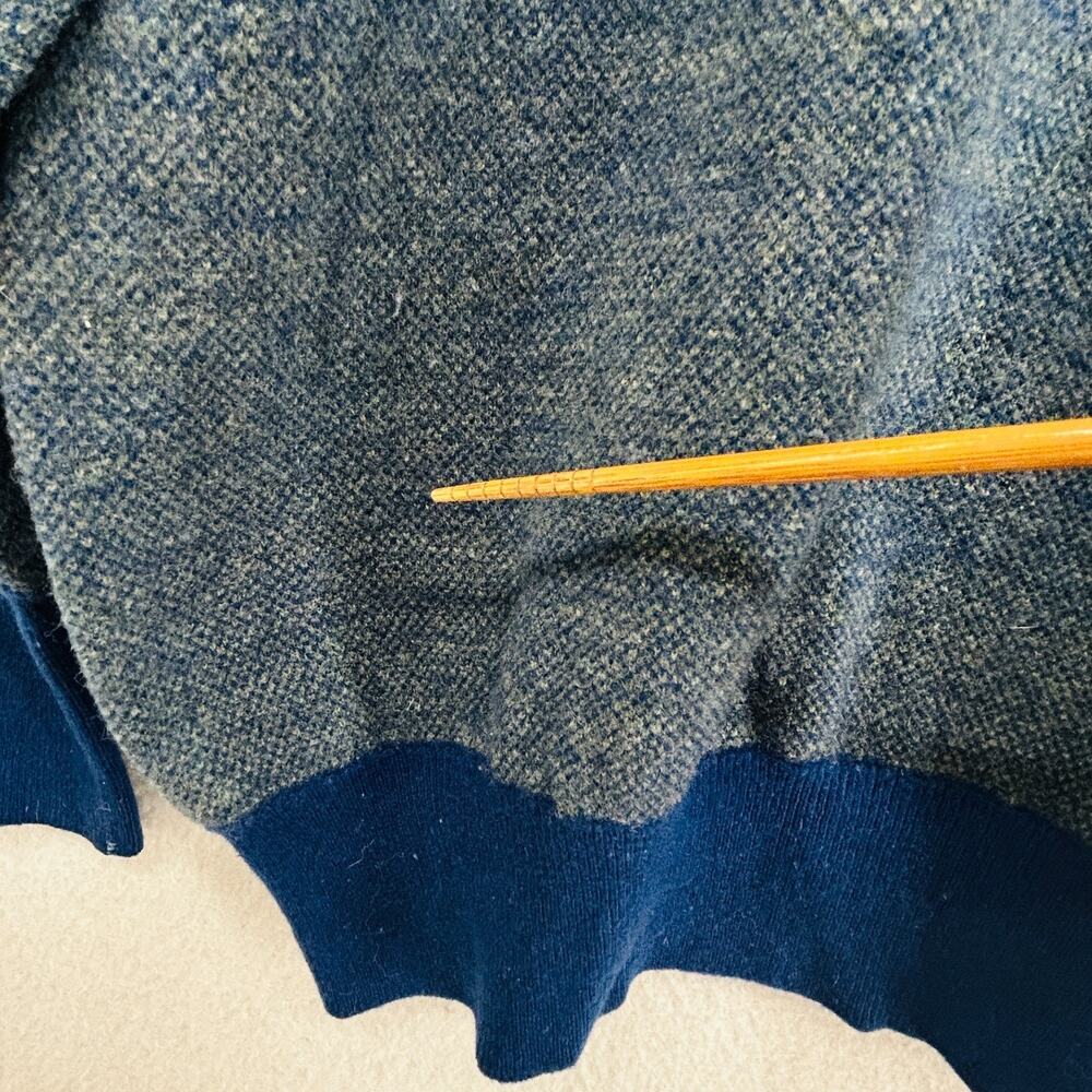 BRYANT OF SCOTLAND Sweater Mens M Lambswool Jumper Crewneck Pullover Blue VTG - Picture 8 of 13